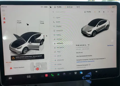 2023 Tesla Model Y from USA, damaged, VIN 7SAYGDEEXPF782154